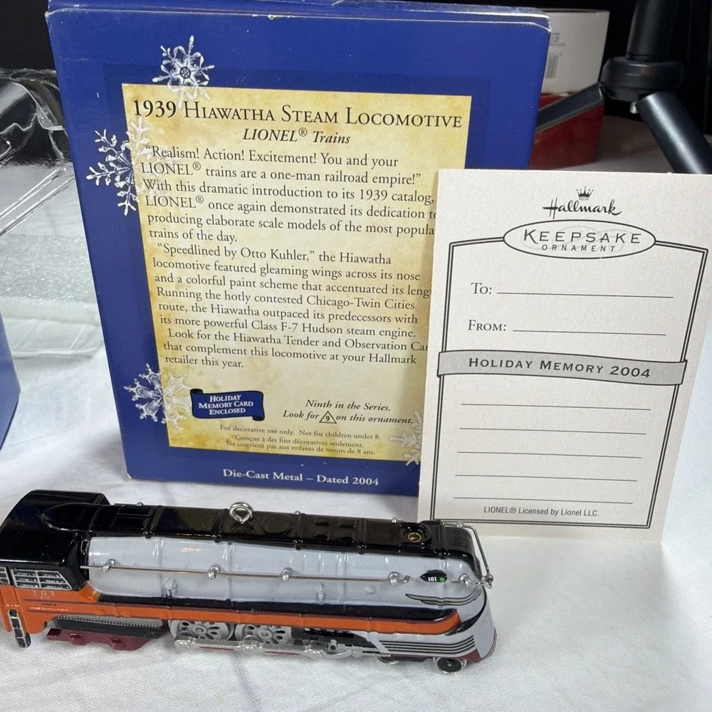 Lionel Locomotive * Vintage Lot Of 4 * Hallmark Keepsake *‎ Metal * Wheels Move